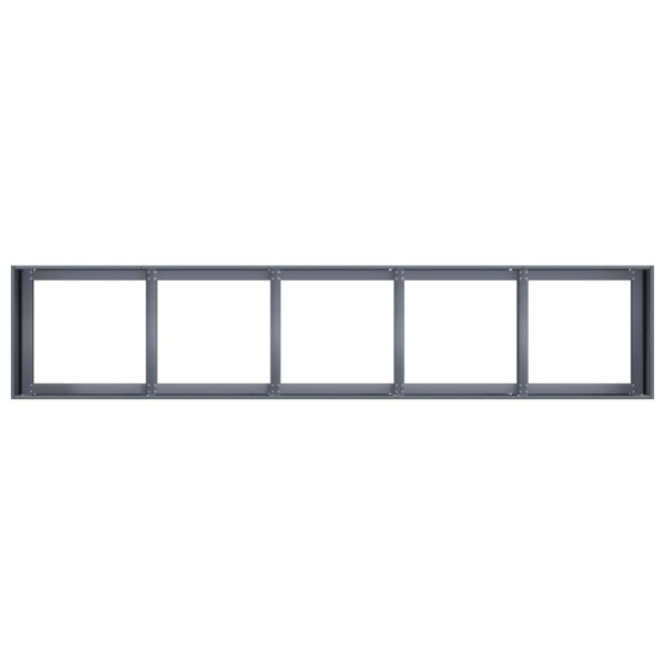 Vaso floreira 200x40x40 cm aço laminado a frio antracite M 5