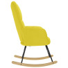 Cadeira de baloiço tecido amarelo claro 5