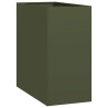 Vaso floreira 40x80x80 cm aço verde azeitona 2