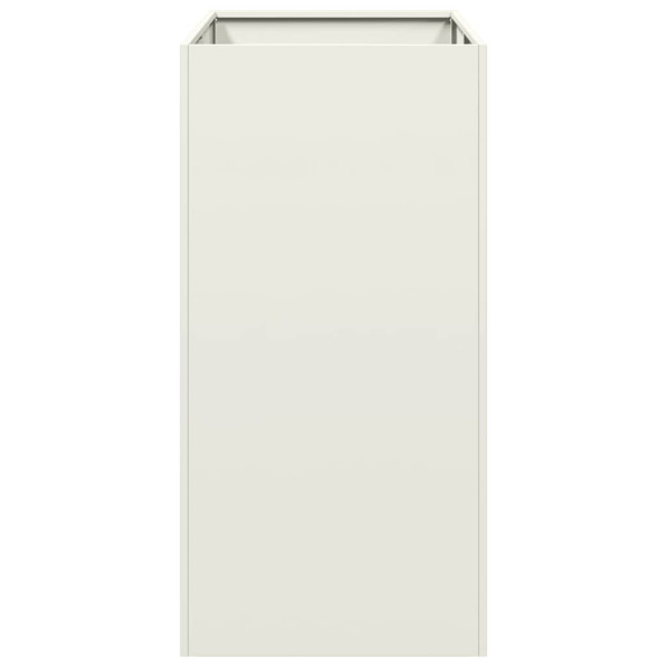 Vaso floreira 40x80x80 cm aço branco M 4