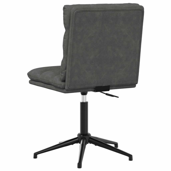 Silla de comedor de cuero sintético negra M 5