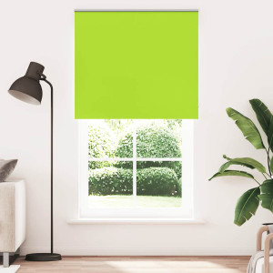 Estor Enrollable Opaco hojas verde 125x210cm Tela Ancho 121.6cm H