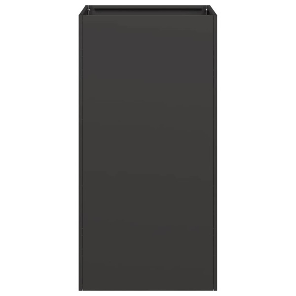 Jardinera de acero laminado en frío negro 40x40x80 cm M 4