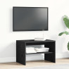Mueble de TV madera de ingeniería roble negro 60x40x40 cm 3