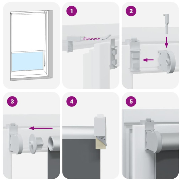 Estor Enrollable Opaco hojas verde 160x130cm Tela Ancho 156.6cm M 5
