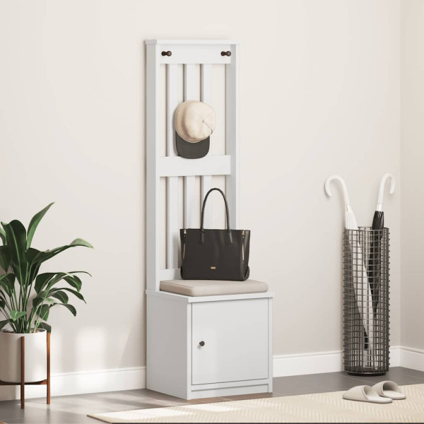 Perchero de entrada SANDENS madera pino blanco 45x40x159.5 cm M 3