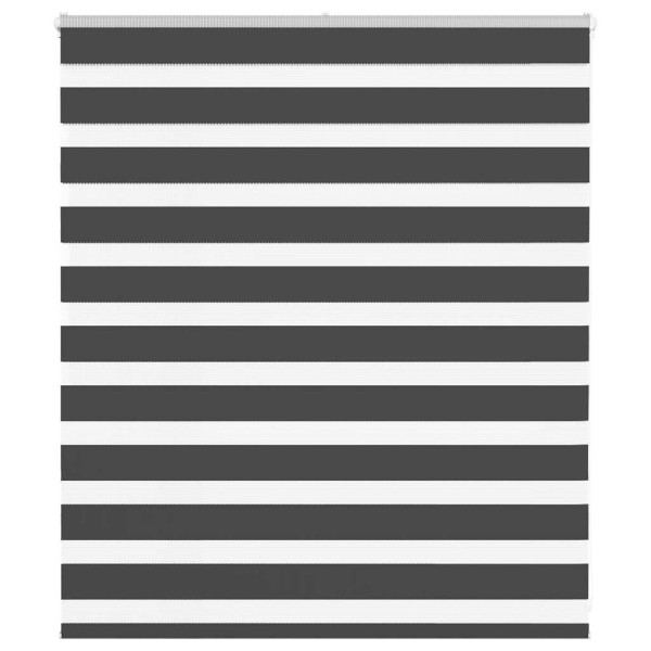 Estor cebra negro 135x100 cm tejido ancho 130.9 cm poliéster D