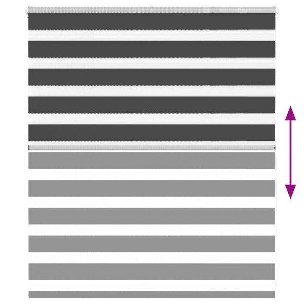 Cortina de zebra 135x100 cm largura do tecido 130.9cm poliéster M 5