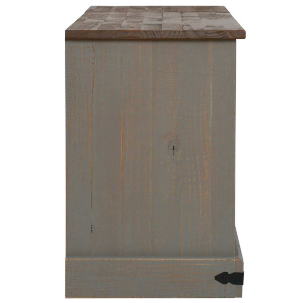 Mueble de TV HALDEN 2 puerta correderas gris 150x40x60 cm M 5