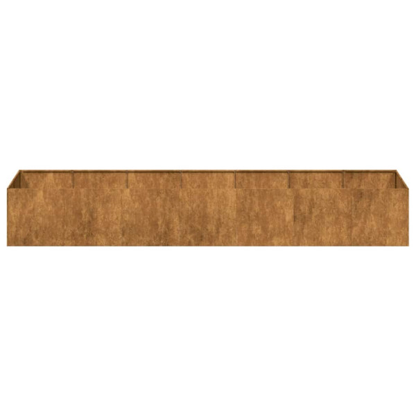 Vaso/floreira 80x80x30 cm aço resistente às intempéries M 5