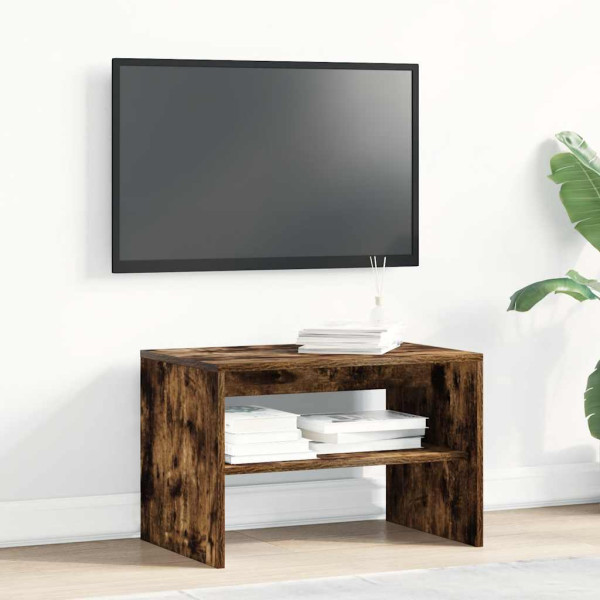 Mueble de TV madera de ingeniería roble ahumado 60x40x40 cm M 3