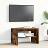 Mueble de TV madera de ingeniería roble ahumado 60x40x40 cm 3