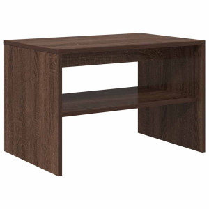 Mueble para TV madera contrachapada marrón roble 60x40x40 cm H