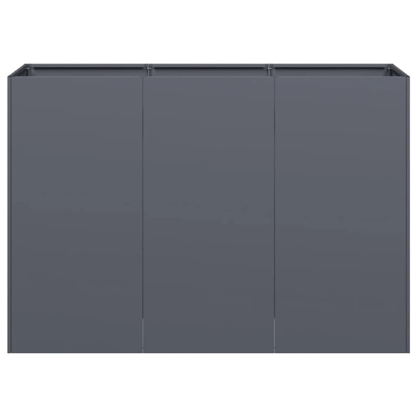 Vaso/floreira 120x40x80 cm aço laminado a frio antracite M 4