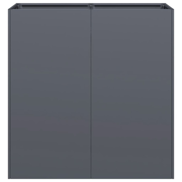 Vaso/floreira 80x40x80 cm aço laminado a frio antracite M 4