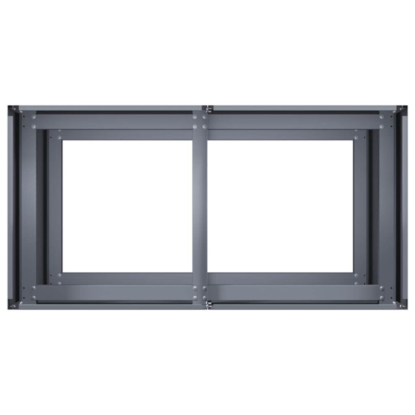 Jardinera de acero laminado en frío antracita 80x40x80 cm M 5