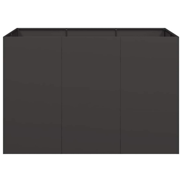 Jardinera acero negro 120x80x80 cm M 4