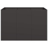 Jardinera acero negro 120x80x80 cm 4