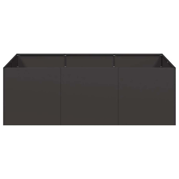 Vaso floreira 120x80x40 cm aço preto M 4