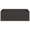 Jardinera de acero laminado en frío negro 120x80x40 cm 4