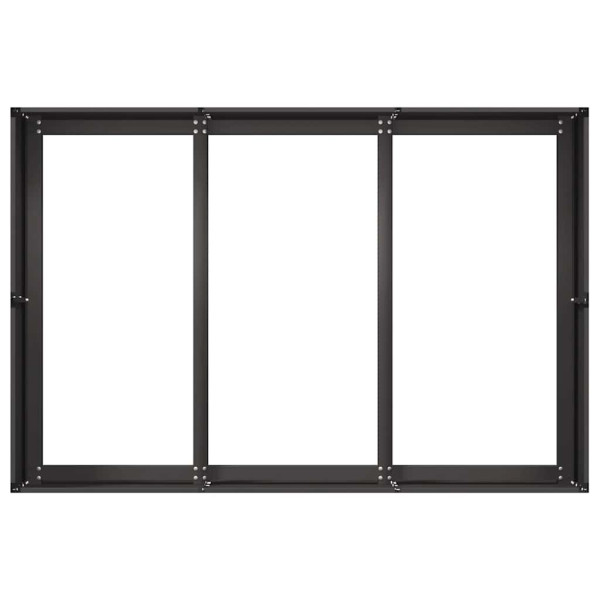 Jardinera de acero laminado en frío negro 120x80x40 cm M 5