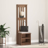 Perchero de entrada SANDENS 45x40x159.5cm madera maciza de pino 3