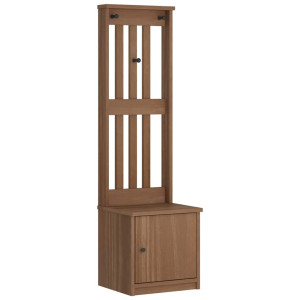 Perchero de entrada SANDENS 45x40x159.5cm madera maciza de pino H