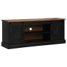 Mueble de TV HALDEN 2 puerta correderas negro 150x40x60 cm 2