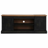 Mueble de TV HALDEN 2 puerta correderas negro 150x40x60 cm 3