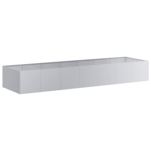Vaso/floreira 280x80x40 cm aço galvanizado H