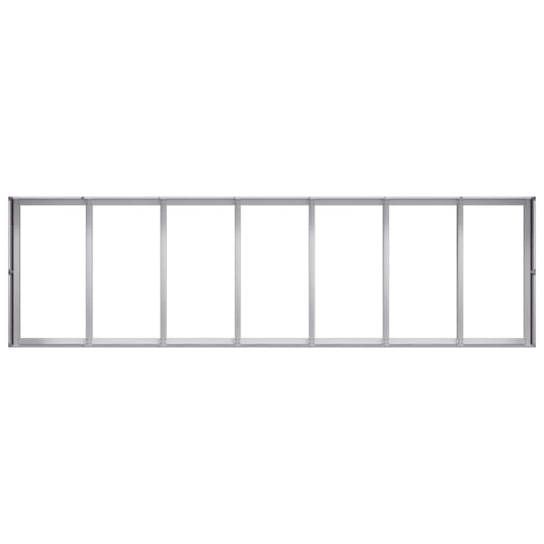 Vaso/floreira 280x80x40 cm aço galvanizado M 5