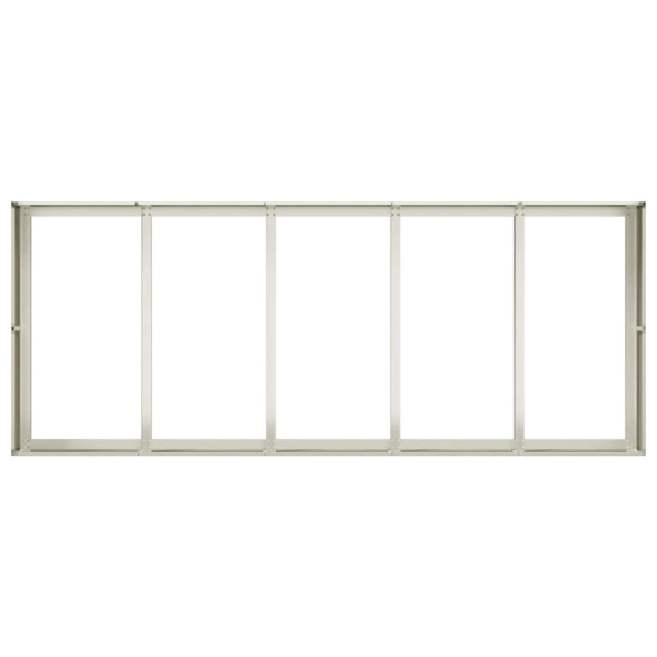 Vaso/floreira 200x80x40 cm aço preto M 5