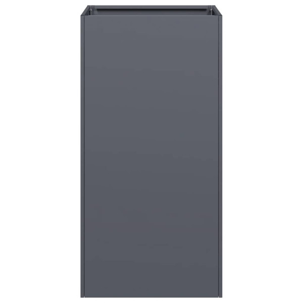 Vaso/floreira 40x40x80 cm aço laminado a frio antracite M 4