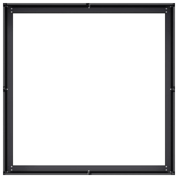 Jardinera acero negro 100x100x30 cm M 5