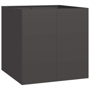 Vaso floreira 80x80x80 cm aço preto H
