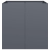 Jardinera acero gris antracita 80x80x80 cm 4