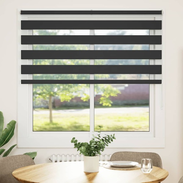 Estor cebra negro 150x100 cm tejido ancho 145.9 cm poliéster M 2