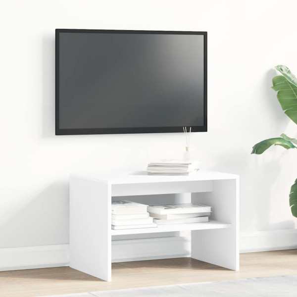 Mueble para TV madera contrachapada blanco 60x40x40 cm M 3