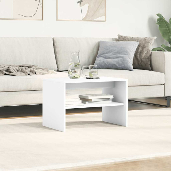 Mueble para TV madera contrachapada blanco 60x40x40 cm M 4