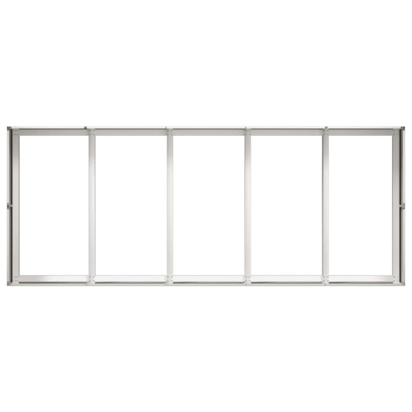 Jardinera 200x80x40 cm Acero inoxidable M 5