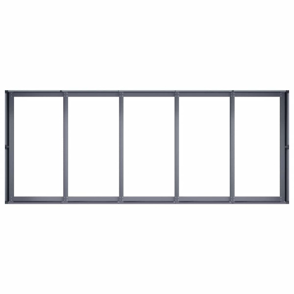 Vaso/floreira 200x80x40 cm aço antracite M 5