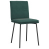 Cadeiras de jantar 2 pcs veludo verde-escuro 3