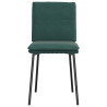 Cadeiras de jantar 2 pcs veludo verde-escuro 4