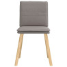 Sillas de comedor 4 unidades tela taupe 4