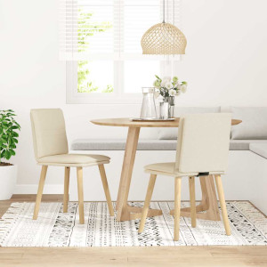 Sillas de comedor 2 unidades lino H