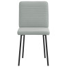 Cadeiras de jantar 4 pcs veludo cinzento-claro 4