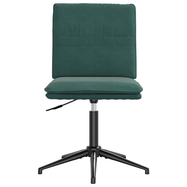 Silla de comedor de terciopelo verde oscuro M 3