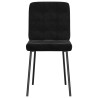 Sillas de comedor 4 unidades terciopelo negro 4