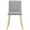 Sillas de comedor 4 uds tela gris nube 4
