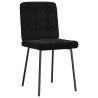 Silla de comedor 6 unidades terciopelo negro 4